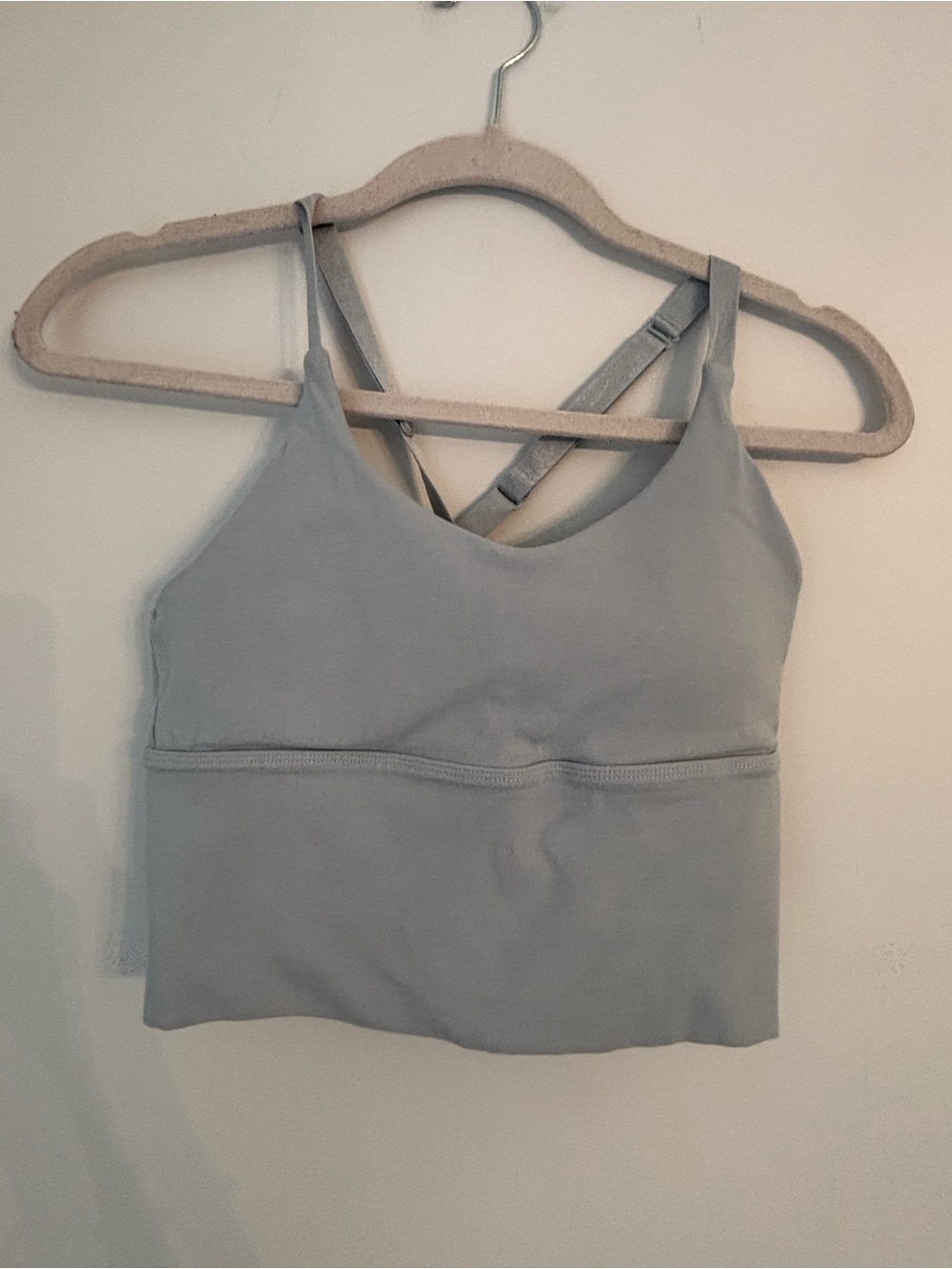 Allwear Light Blue Cropped Bamboo Bra Top Size 4